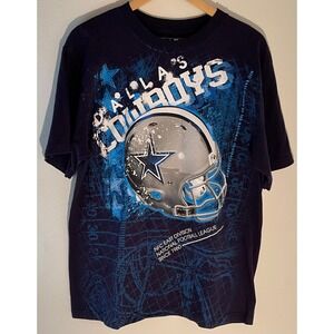 Dallas Cowboys NFL Team Apparel T-Shirt Football Graphic Menswear Size L